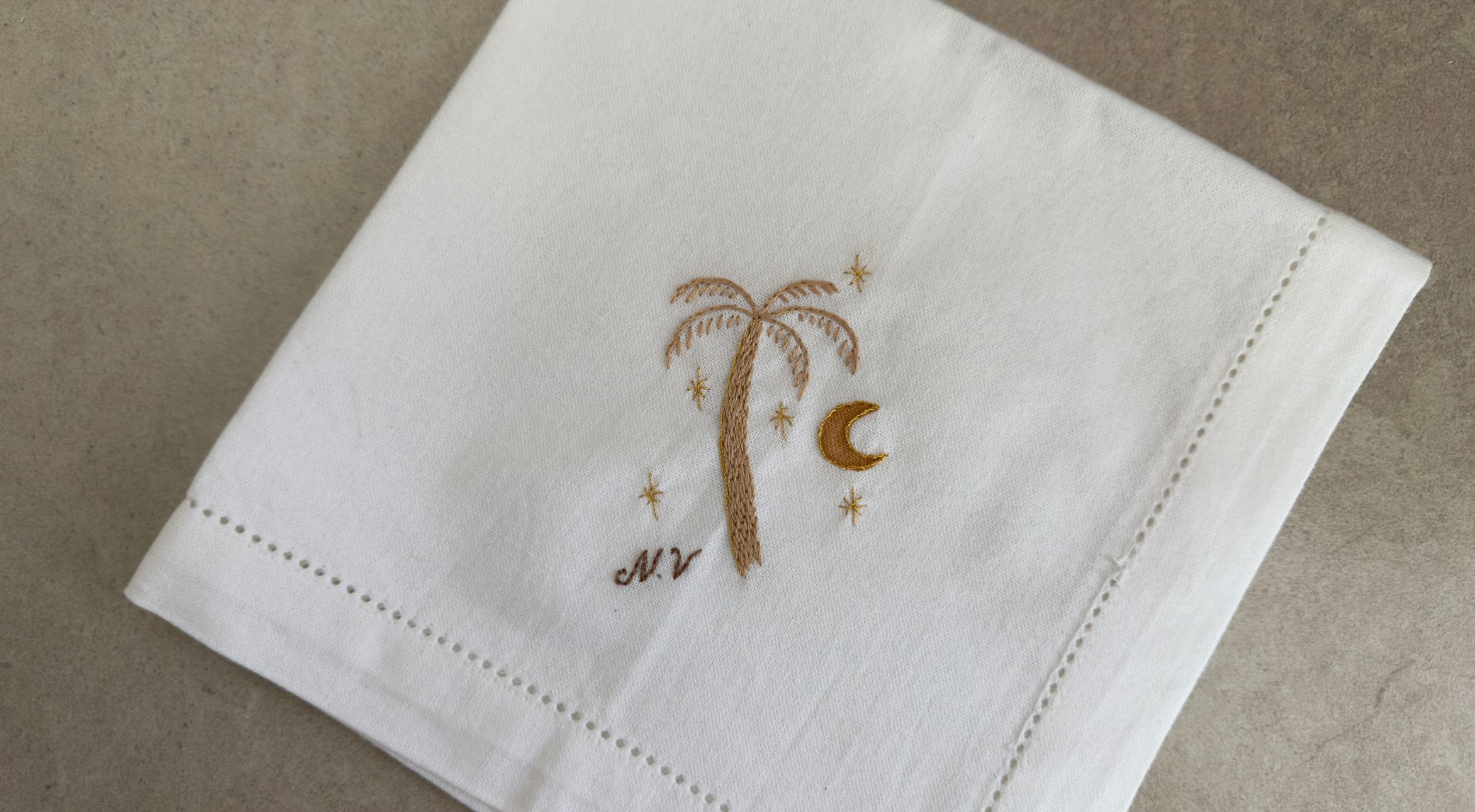 Palm Tree Embroidery with Natalia